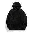 Couple Hoodie – Loose Fit Polyester Solid Color Matching Hoodies