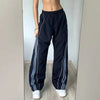 Women's Side Stripe Wide-Leg Sweatpants – Y2K Casual Joggers