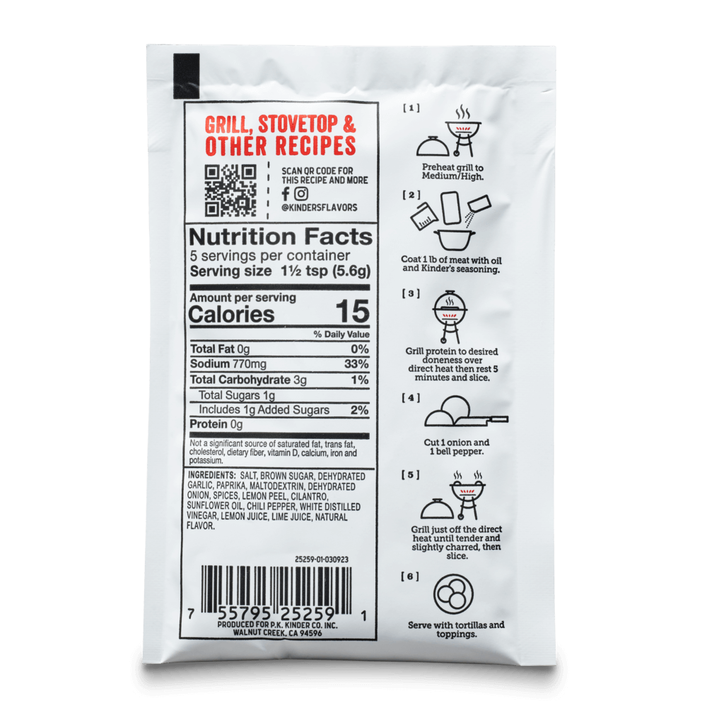 Kinder's The Fajita Blend Mexican Seasoning