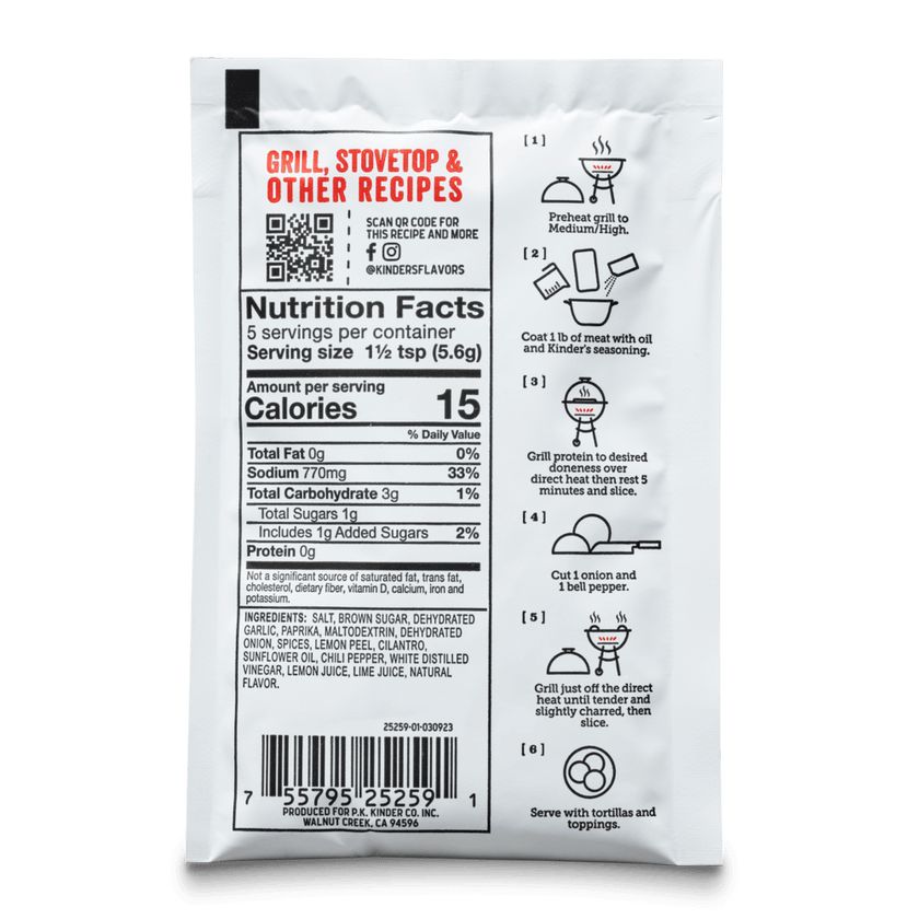 Kinder's The Fajita Blend Mexican Seasoning