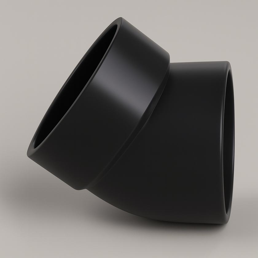 LESSO ABS Street Elbow – 45° Short Turn Spg x Hub | 1 1/2