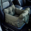 Safety Pet Car Booster Seat for Dogs & Cats – Padded Travel Seat (Green, S/L)