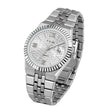Men's Minimalist Quartz Watch – Classic Silver Dial Wristwatch