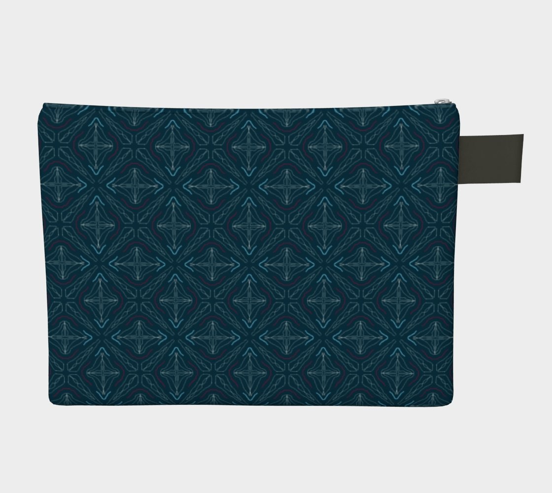 Zippered Cotton Canvas Carry All | Midnight