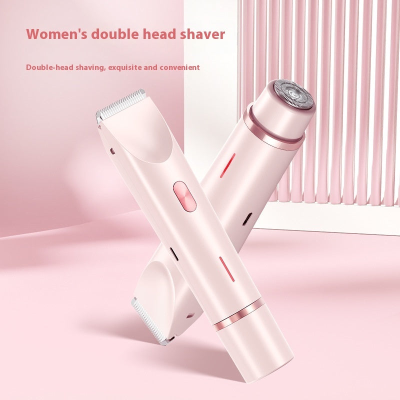 Women's 2-in-1 Electric Shaver & Bikini Trimmer – Wet/Dry Body Hair Razor (Pink, Blue, Purple)