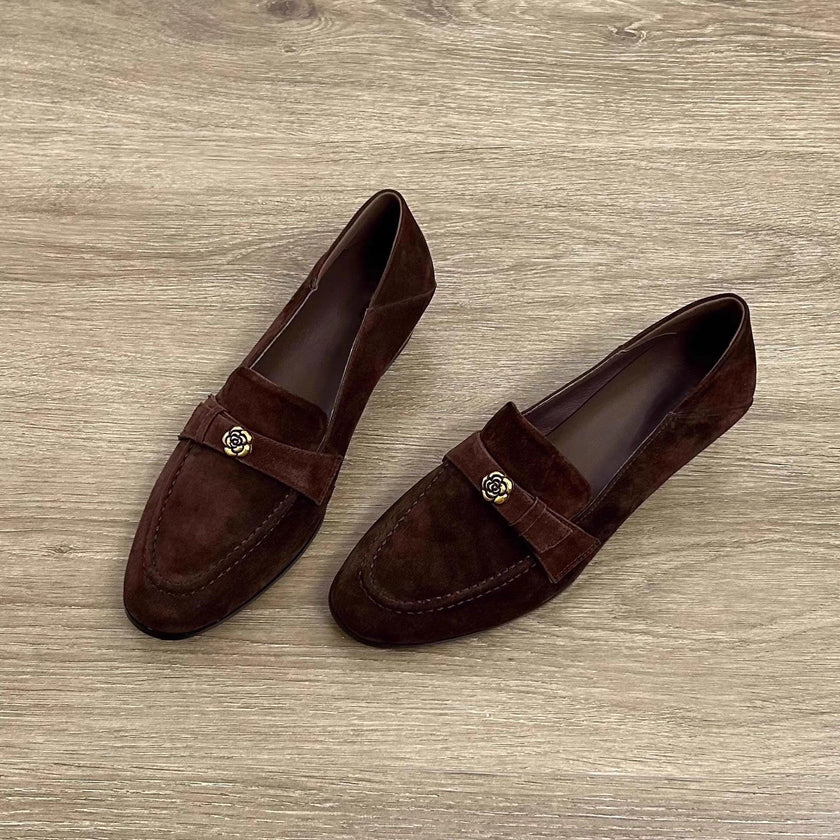 Women's Suede Penny Loafers