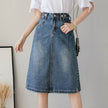 Summer Design Denim Skirt Mid-length Jeans Skirt