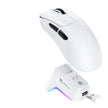 Smailwolf M5 Tri-Mode Wireless Mouse with Charging Dock – 2.4G, Bluetooth & Wired | Black, White, Rose Red