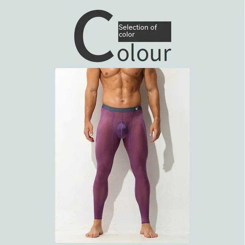 Men's Leggings Ultra-thin Tight Fitting Long John underwear men