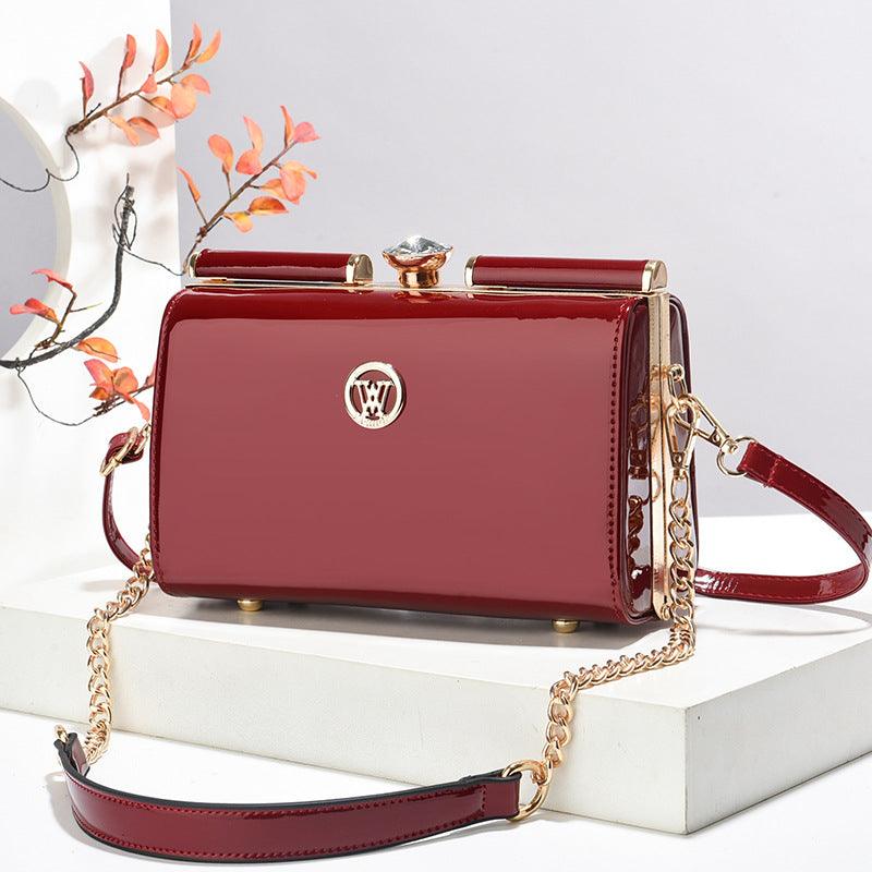 Diamond-Quilted Shoulder Bag for Women, Pillow Shape PU Leather Crossbody
