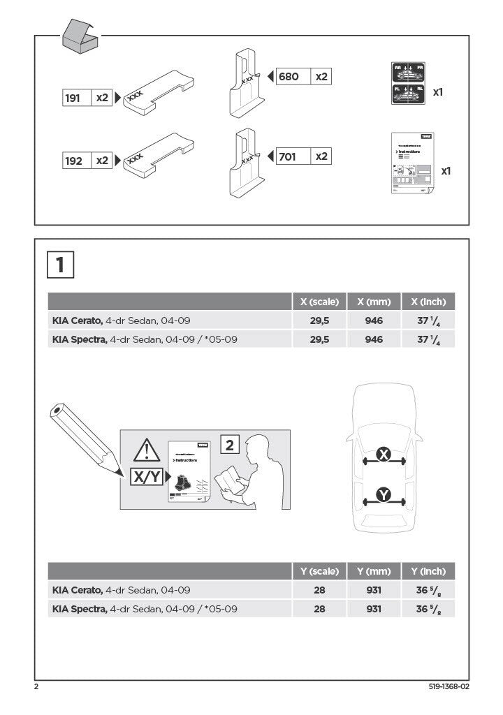 Thule KIT 1368 Fit Kit