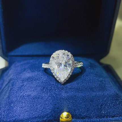 2 Carat Moissanite 925 Sterling Silver Ring