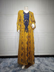Muslim Saudi Dubai Evening Gown Embroidered Robe