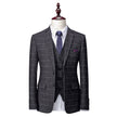 Men's Korean Slim Fit Business Suit – Dark Grey, S–4XL