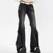 Fashion American Slightly Flared Baggy Jeans Pant Women