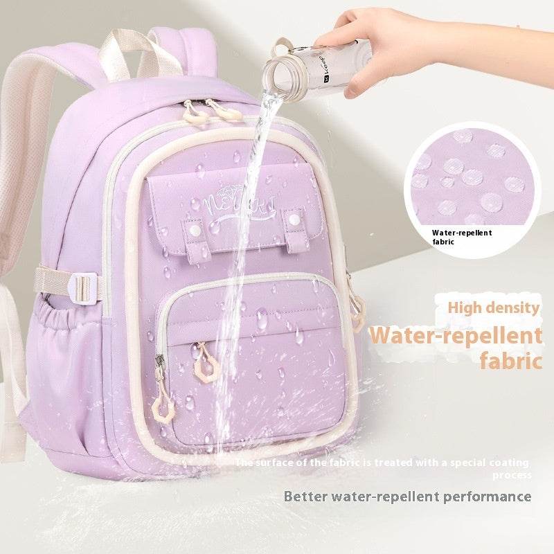 Girls' Super Lightweight Large Capacity Multi-compartment Waterproof Backpack