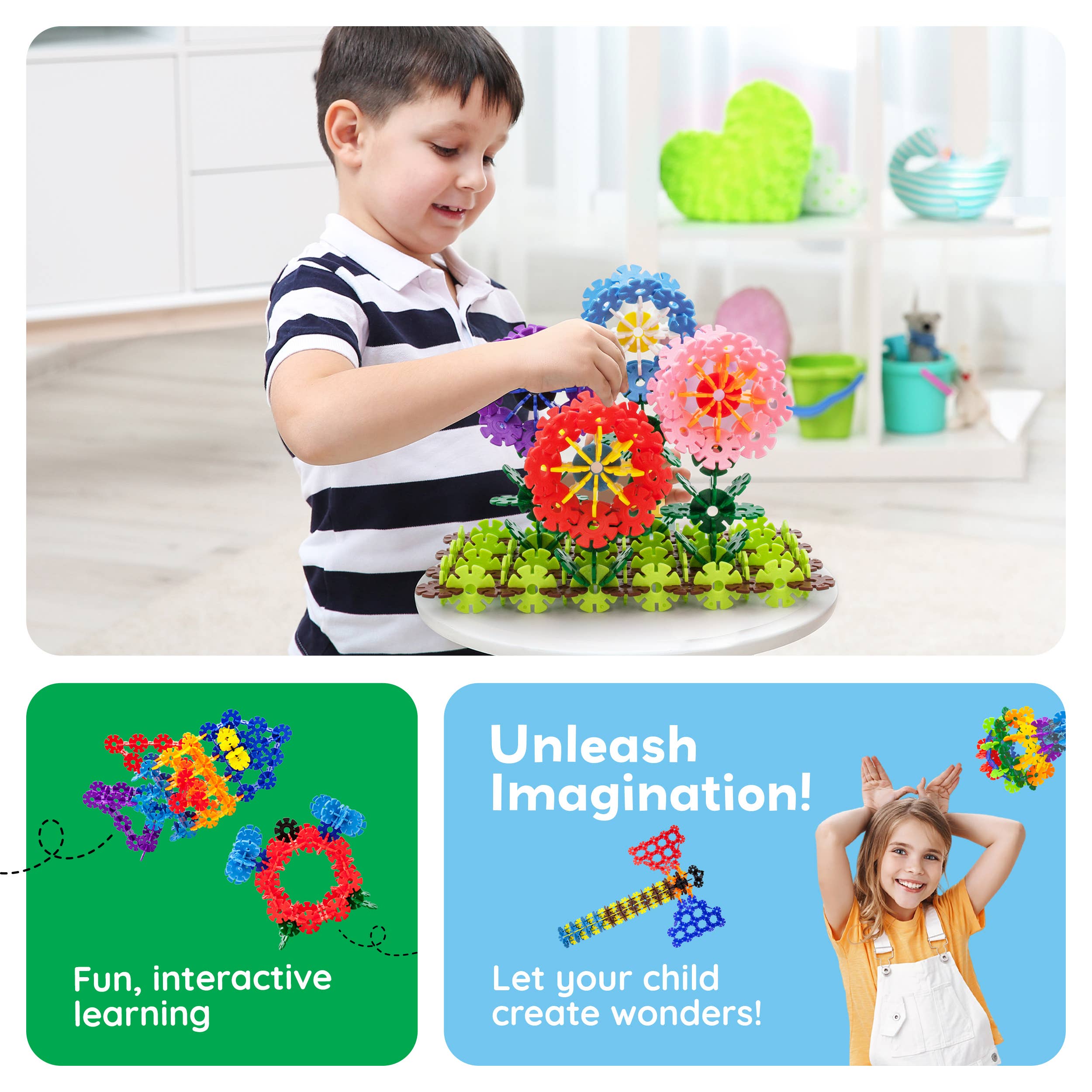 PicassoTiles - PicassoTiles 600pc Building Interlocking Chips