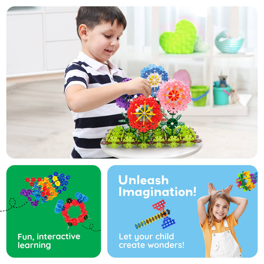PicassoTiles - PicassoTiles 600pc Building Interlocking Chips