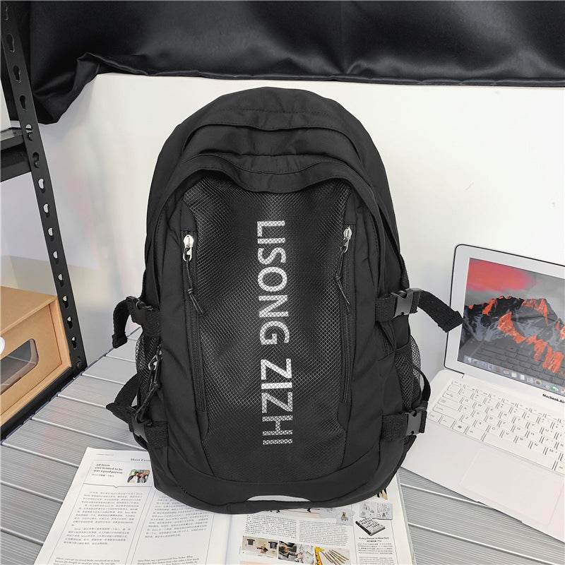 Simple Large Capacity Waterproof High School Backpack for Teens