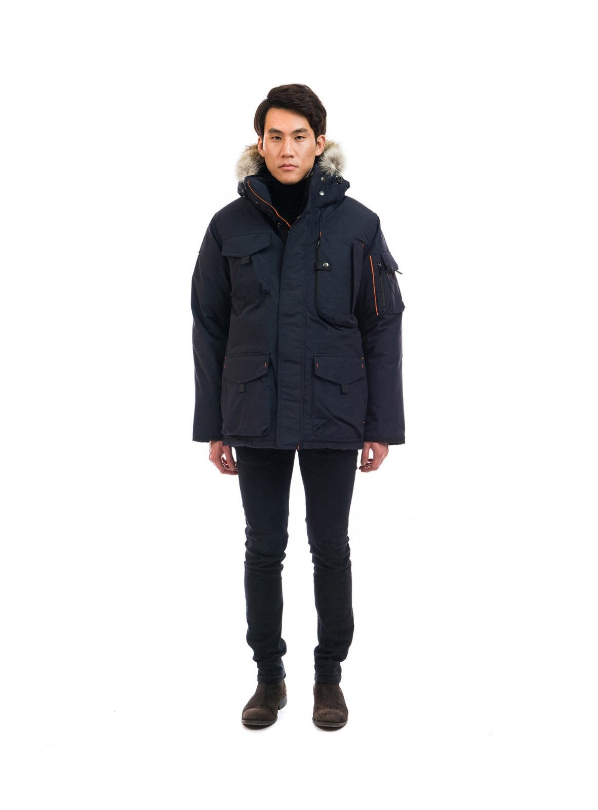 Outdoor Survival Canada Men's Kanti -40 Down Parka, Cold Lake Blue, Medium - ON DISPLAY
