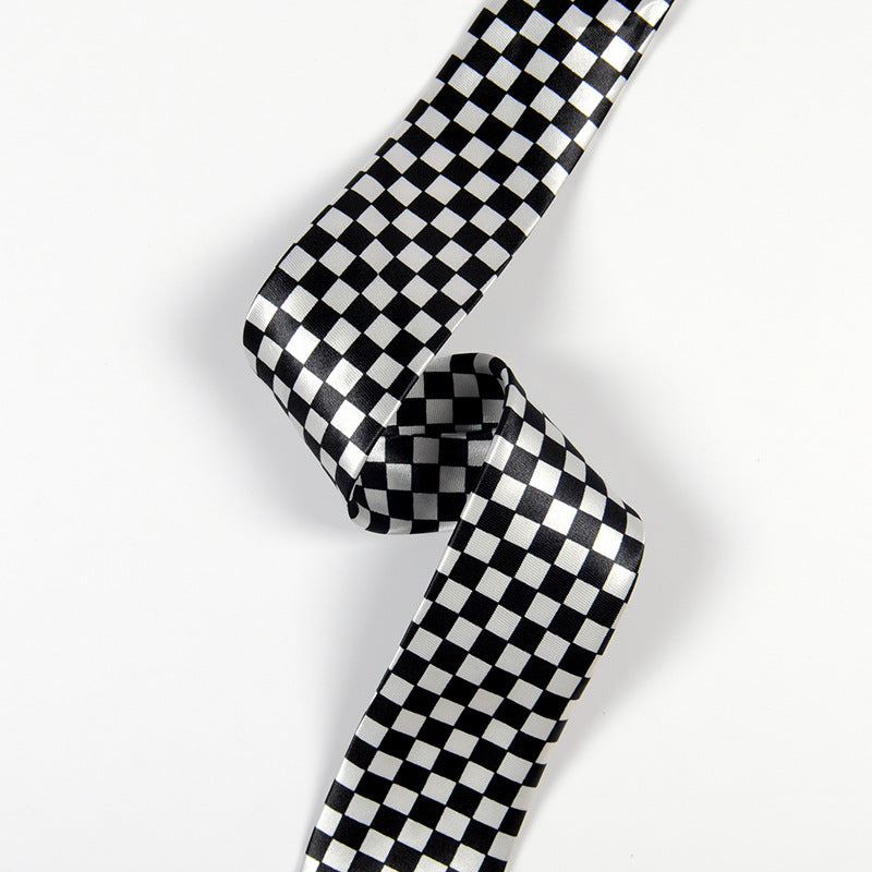 Men's Narrow Plaid Tie – Slim Arrow Polyester Necktie for Business & Formal Wear | Canada & USA