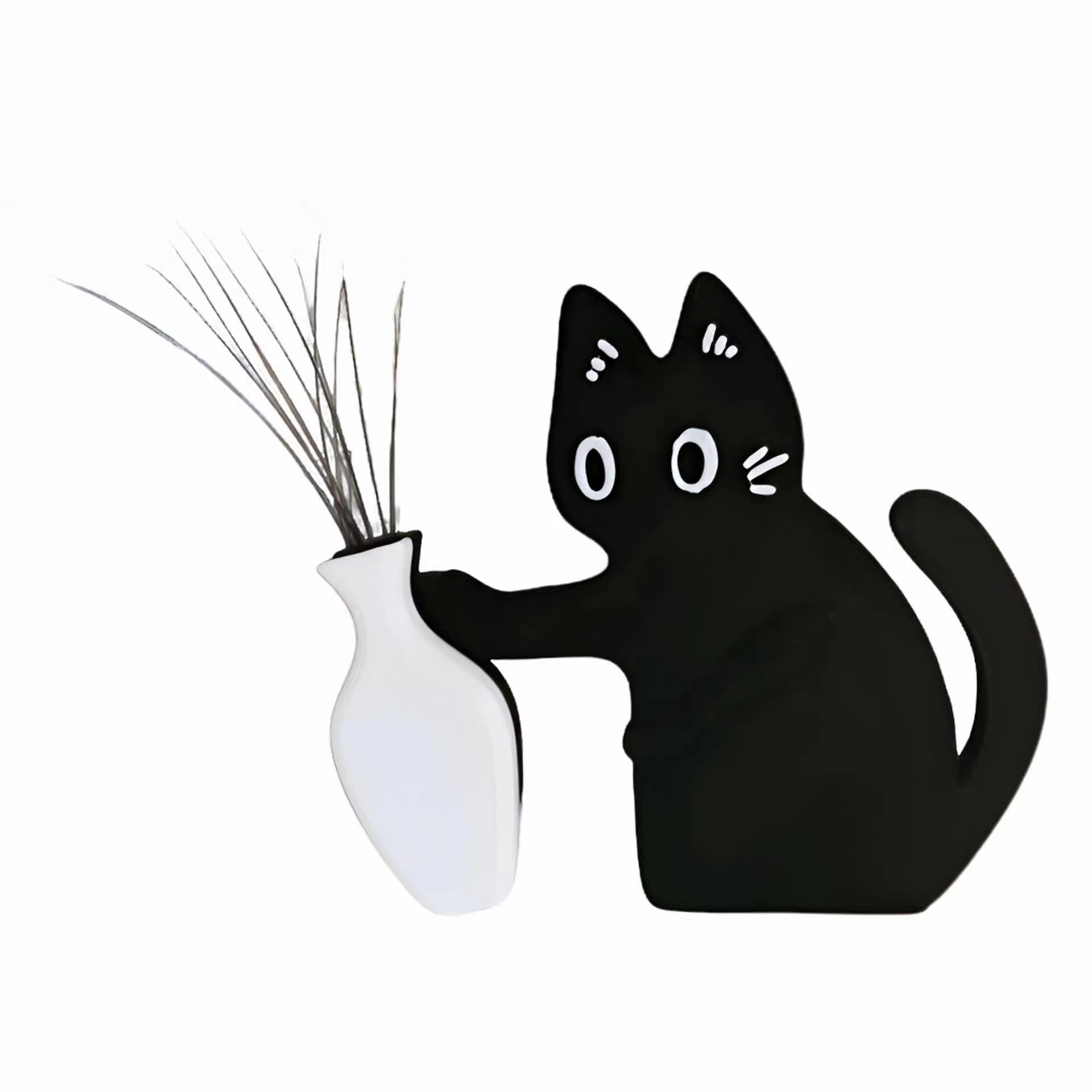 Black Cat Fridge Magnet Acrylic Refrigerator Sticker | Kitchen Decor Gift Canada & USA