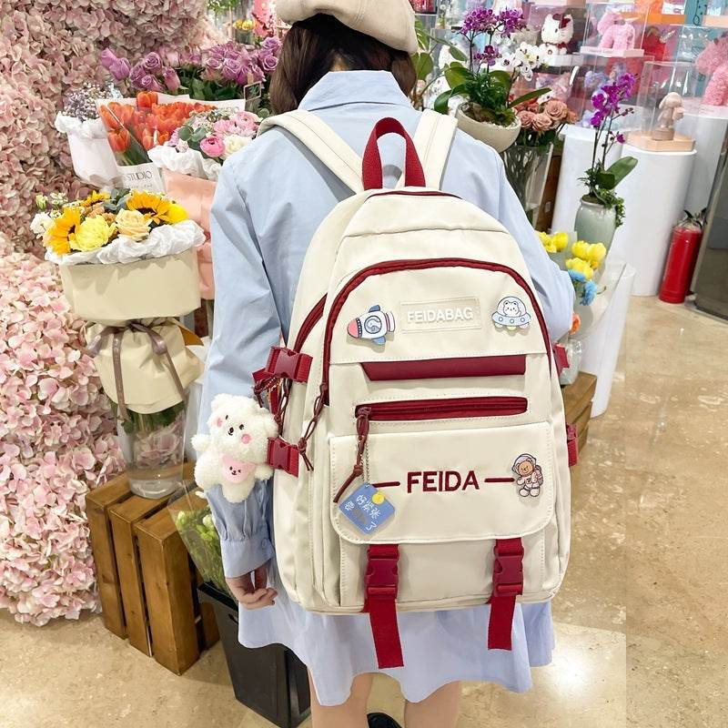 Large Capacity College High School Girls School Bag