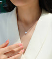 Simple Pleasure - Top-quality Moissanite Fashionable Light Luxury Jewelry Pendant Necklace S925 Silver Plated Platinum
