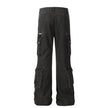 Solid Color Casual Multi-pocket Denim Jean Cargo Pants women