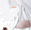 3D Stereo Contoured Sleep Eye Mask – Memory Foam Blackout Mask (Black, Rose Pink, Silver)