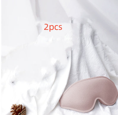3D Stereo Contoured Sleep Eye Mask – Memory Foam Blackout Mask (Black, Rose Pink, Silver)