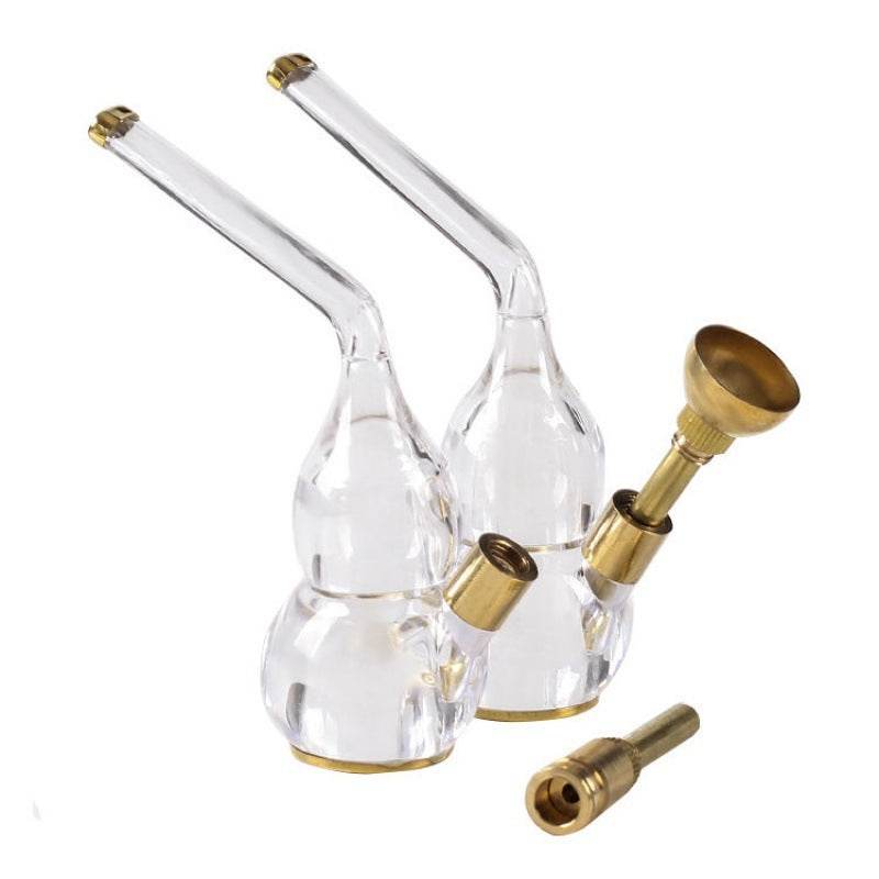 Transparent glass hookah