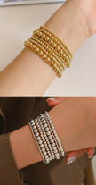 Light Luxury Minority Advanced Design Bracelet 7-piece Set