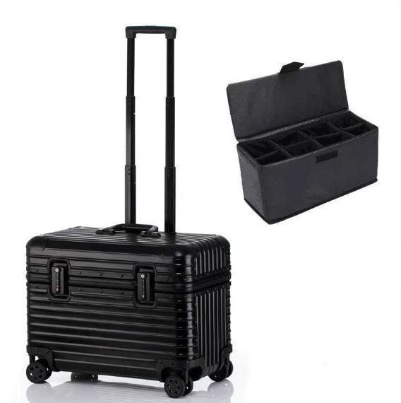 Aluminum Carry-On Suitcase Hard Shell TSA Lock Cabin Luggage with Spinner Wheels