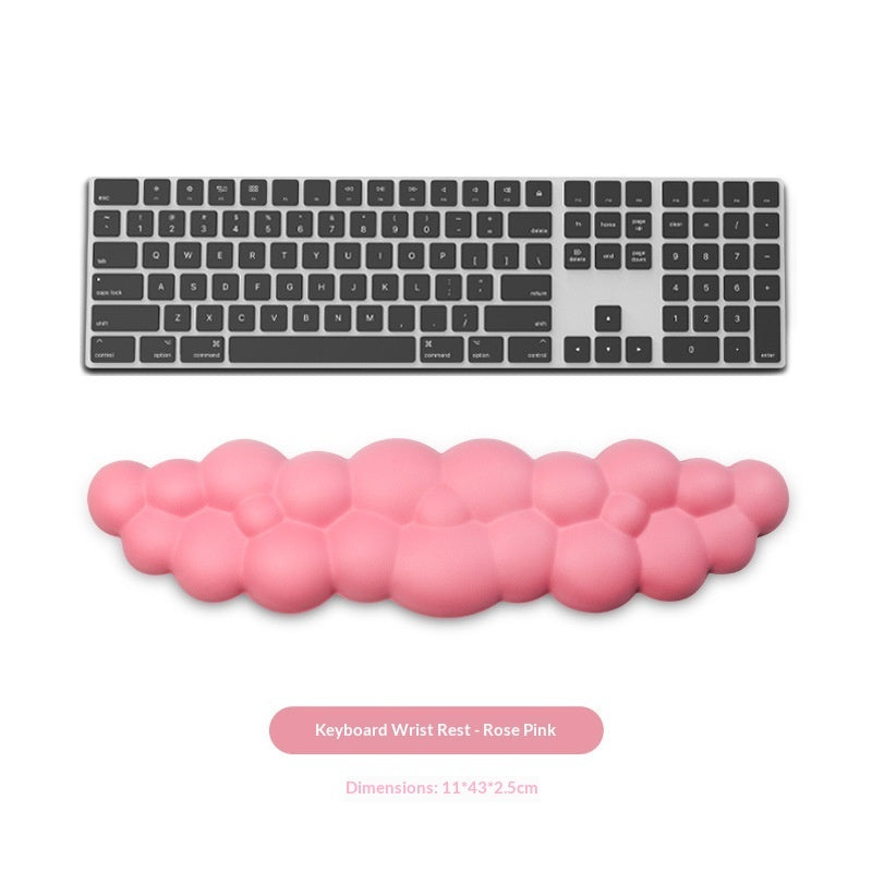 Cloud Wrist Rest Mouse Pad – Anti-Slip Ergonomic Support, 9 Colours