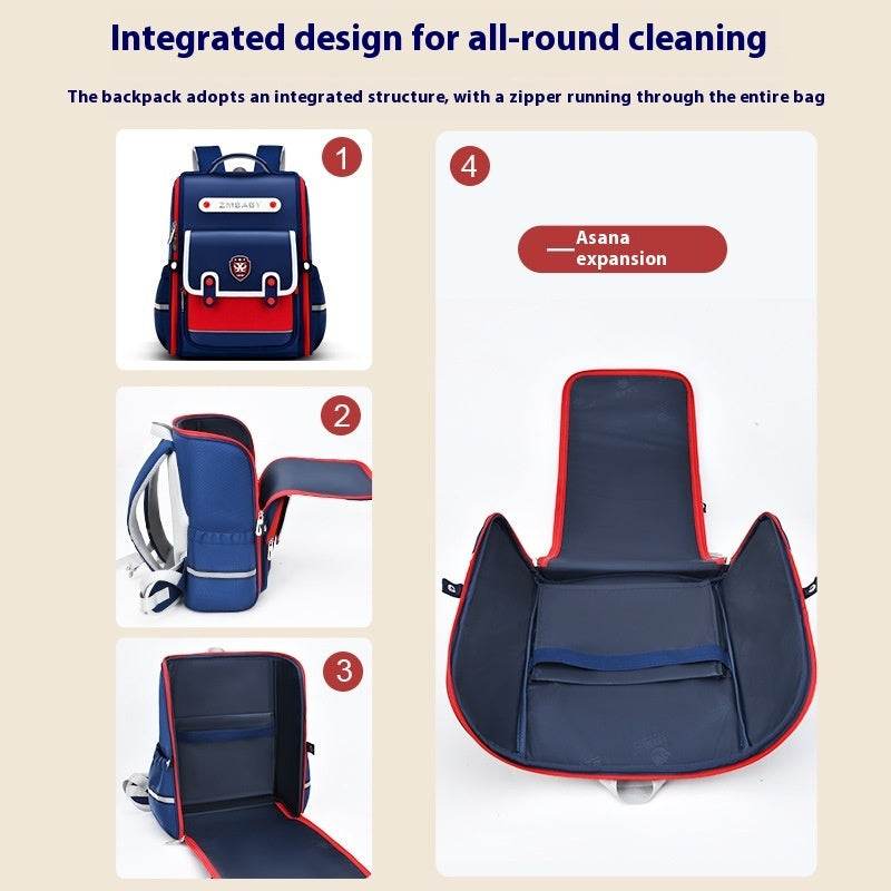 British Style School Bag Ergonomic Spine Supportive Backpack