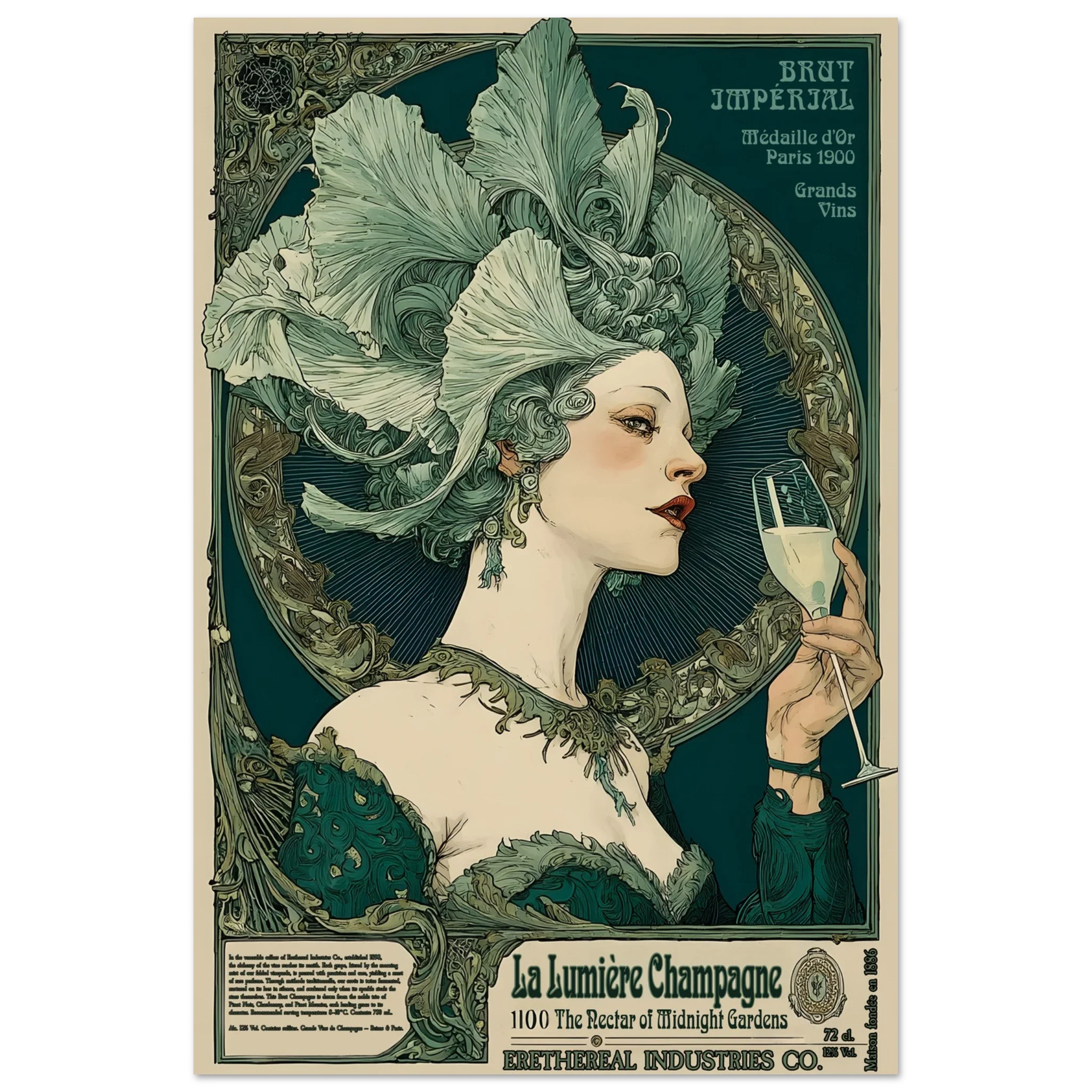 La Lumière Champagne - Poster & Framed Print