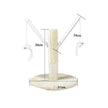 Cat Scratching Post with Platform & Hanging Toy – Multi Level Cat Tree Scratcher with Plush Bed