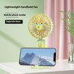 New Summer Cartoon Handheld Mini Usb Rechargeable Fan Desktop Stand