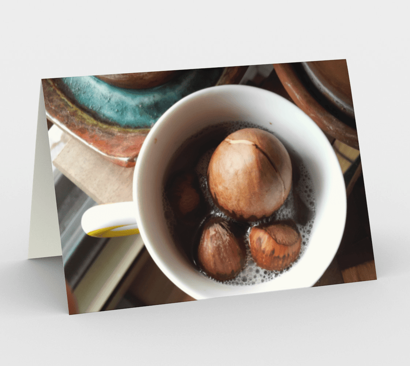 Set of 3 Blank Greeting Cards | 5 x 7 | Hazelnut & Avocado