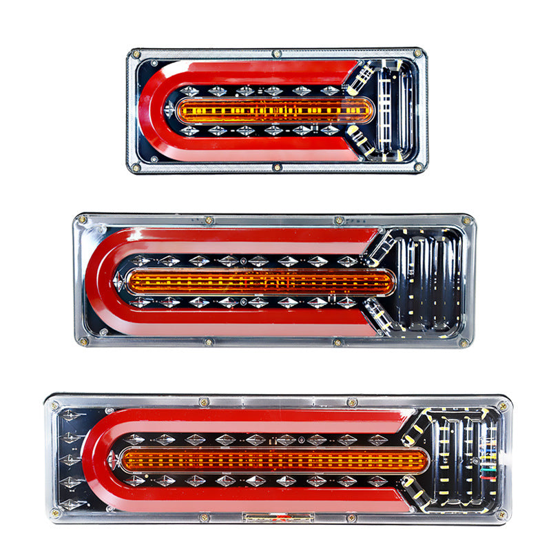 24V Universal Truck Rear Light Assembly – Multicolor LED Tail Light for Trucks Canada