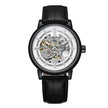 Men's Hollow-Out Mechanical Watch, Skeleton Dial Dress Watch in Gold, Silver and Black