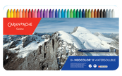 Caran d'Ache - Classic Neocolor II Water Soluble Wax Crayon - Tin Box Sets