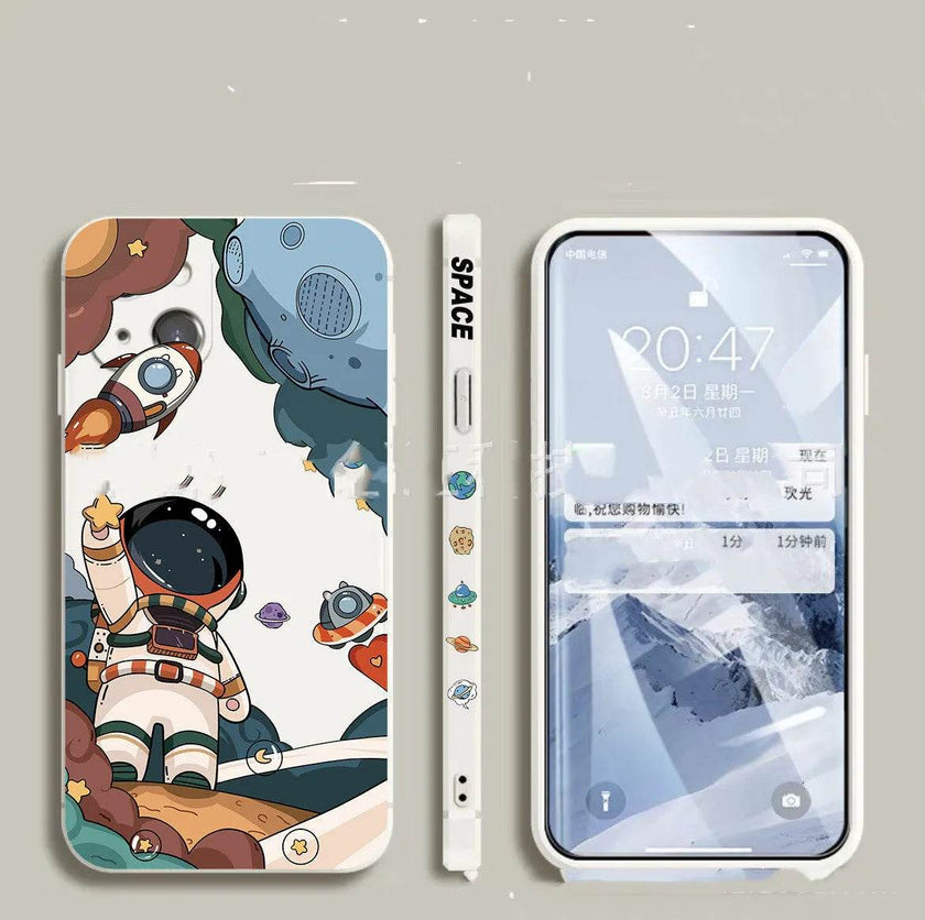 Rocket Astronaut Side Phone Case