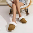Winter Warm Plush Slippers for Women and Men, Non-Slip Fuzzy House Shoes