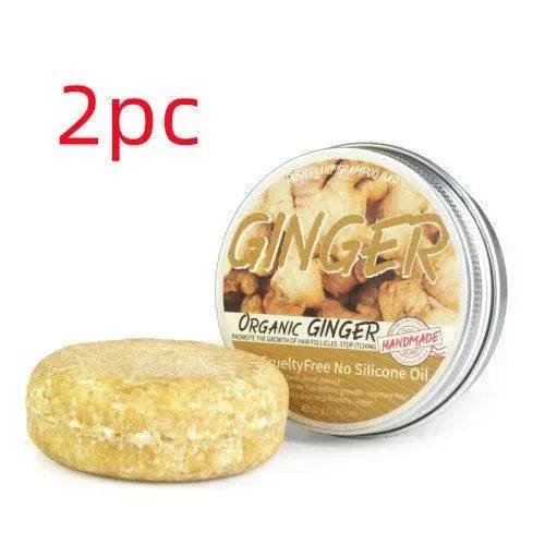 Ginger Plant Shampoo Bar Soap Anti-dandruff Refreshing