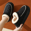 Winter Plush Cotton platform Shoes Warm Thick-bottom Waterproof Home Slippers All-match Indoor Outdoor Garden Shoes For Women