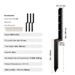 Fence Post Anchor Repair Kit, 4 Pack Inner Diameter 2 X2 Inches Heavy Duty Steel Fence Post Support Stakes, Anchor Ground Spike For Repair Tilted, Broken Wood Fence Post