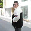 Autumn Winter wool Fleece-lined Thickening Zip up Cardigan Coat for men