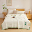 Washable Raw Cotton Summer Cooling Quilt Sage duvet cover